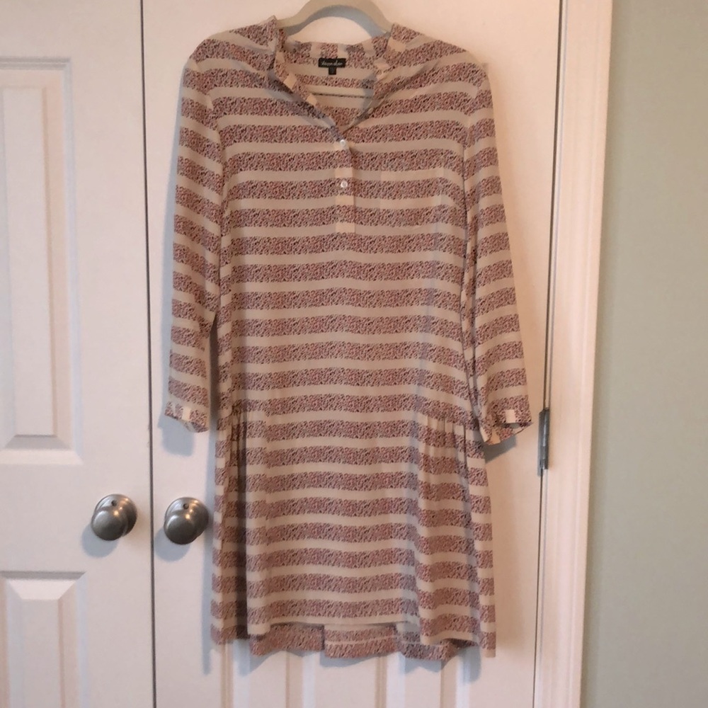 Steven Alan Silk Striped Tunic Dress 6